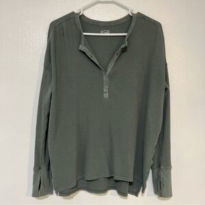 aerie green sweater